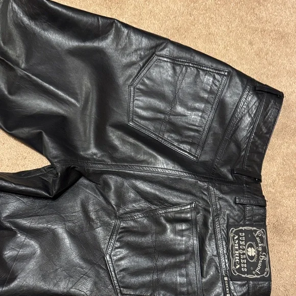 Lucky Brand Black Leather Trousers